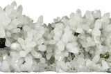 Quartz Crystal Cluster with Golden Chalcopyrite - China #205523-2